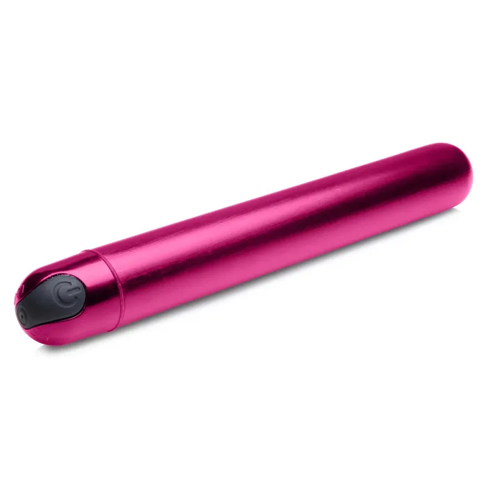 XR Brands Master Series Vibrators 10x Slim Metallic Bullet Pink