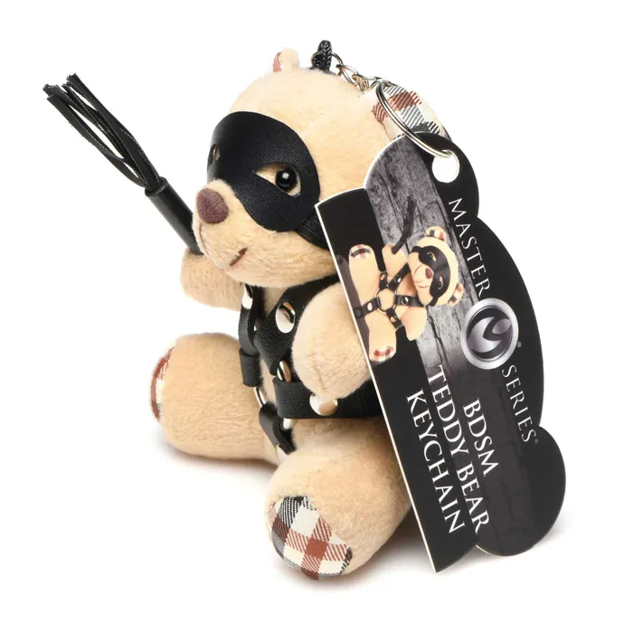 XR Brands Master Series Vibrators BDSM Teddy Bear Keychain XR Brands Master Series Vibrators BDSM Teddy Bear Keychain