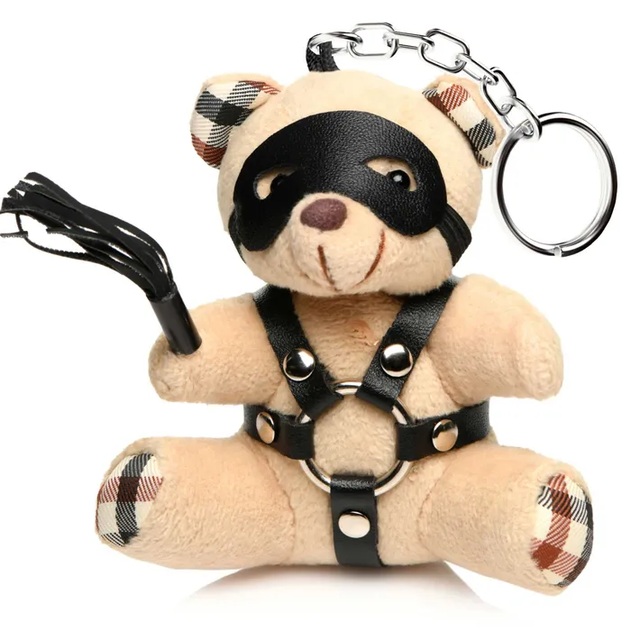 XR Brands Master Series Vibrators BDSM Teddy Bear Keychain XR Brands Master Series Vibrators BDSM Teddy Bear Keychain