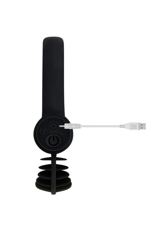 Zero Tolerance Male Sex Toys Zero Tolerance Bell Ringer Rechargeable Silicone Vibrating Cock Ring with Clitoral Stimulator and Ball Strap